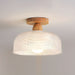 Ceiling Light Nordic Prismatic Glass Semi Flush Bowl | Evolar
