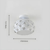Ceiling Light Nordic Style with Crystal Detail | Korvia