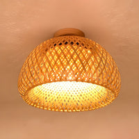 Ceiling Light Rattan Semi Flush in Oriental Style | Olivan
