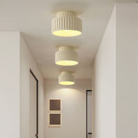 Ceiling Light Resin Cylinder Nordic Style Flush Mount | Zorvia
