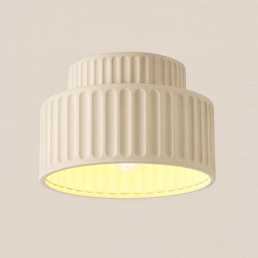Ceiling Light Resin Cylinder Nordic Style Flush Mount | Zorvia