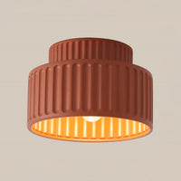 Ceiling Light Resin Cylinder Nordic Style Flush Mount | Zorvia