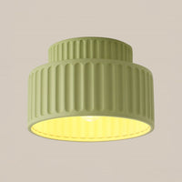 Ceiling Light Resin Cylinder Nordic Style Flush Mount | Zorvia