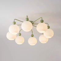 Ceiling Light Ribbed Glass Modern Interior | Renova
