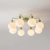 Ceiling Light Ribbed Glass Modern Interior | Renova