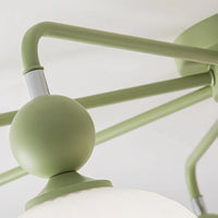 Ceiling Light Ribbed Glass Modern Interior | Renova