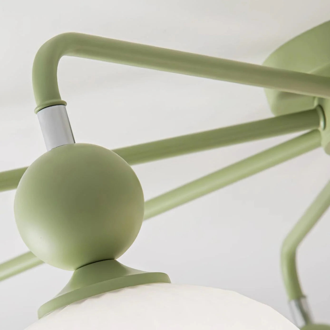Ceiling Light Ribbed Glass Modern Interior | Renova