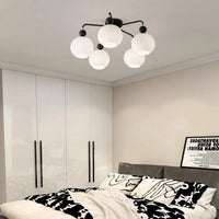 Ceiling Light Ribbed Glass Modern Interior | Renova