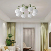 Ceiling Light Ribbed Glass Modern Interior | Renova