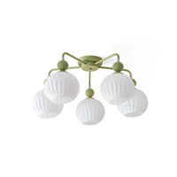Ceiling Light Ribbed Glass Modern Interior | Renova