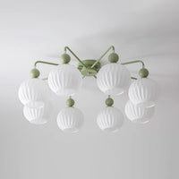 Ceiling Light Ribbed Glass Modern Interior | Renova