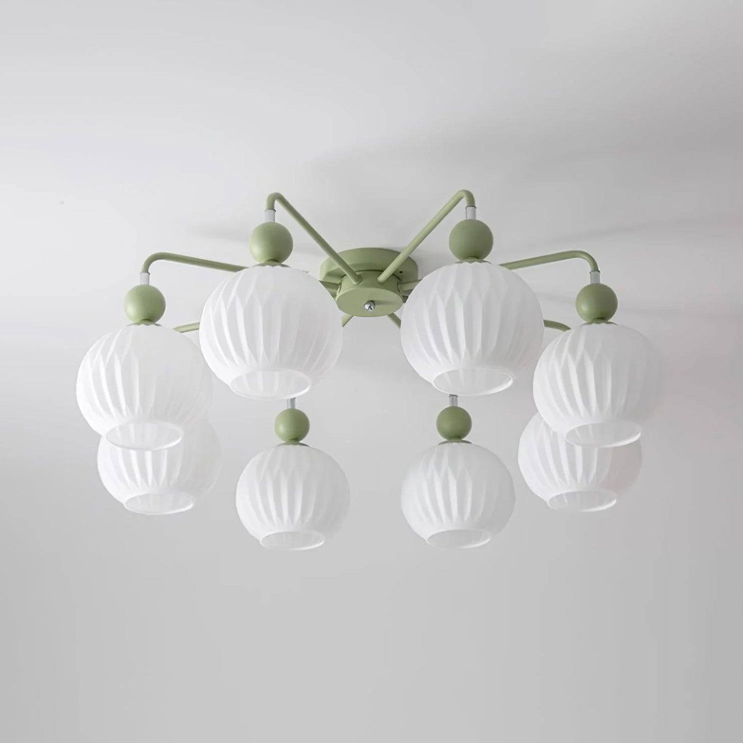 Ceiling Light Ribbed Glass Modern Interior | Renova