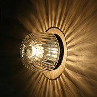 Ceiling Light Rippled Glass Flush Mount Modern Interior | Pharaoh