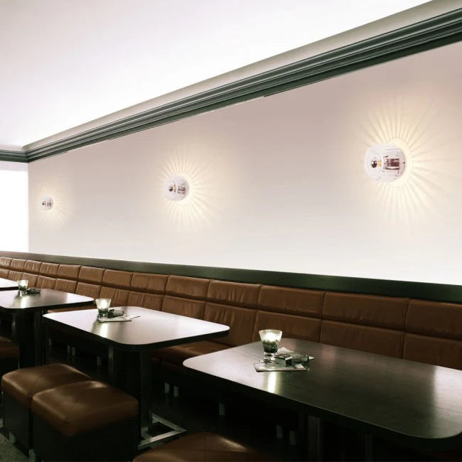 Ceiling Light Rippled Glass Flush Mount Modern Interior | Pharaoh