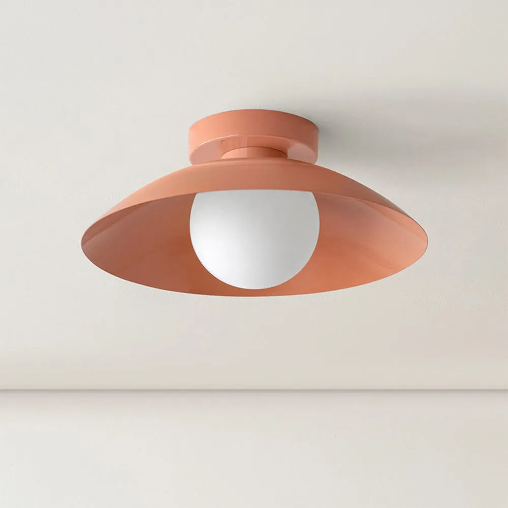 Ceiling Light Round Metal for Minimalist Interiors | Mirelo