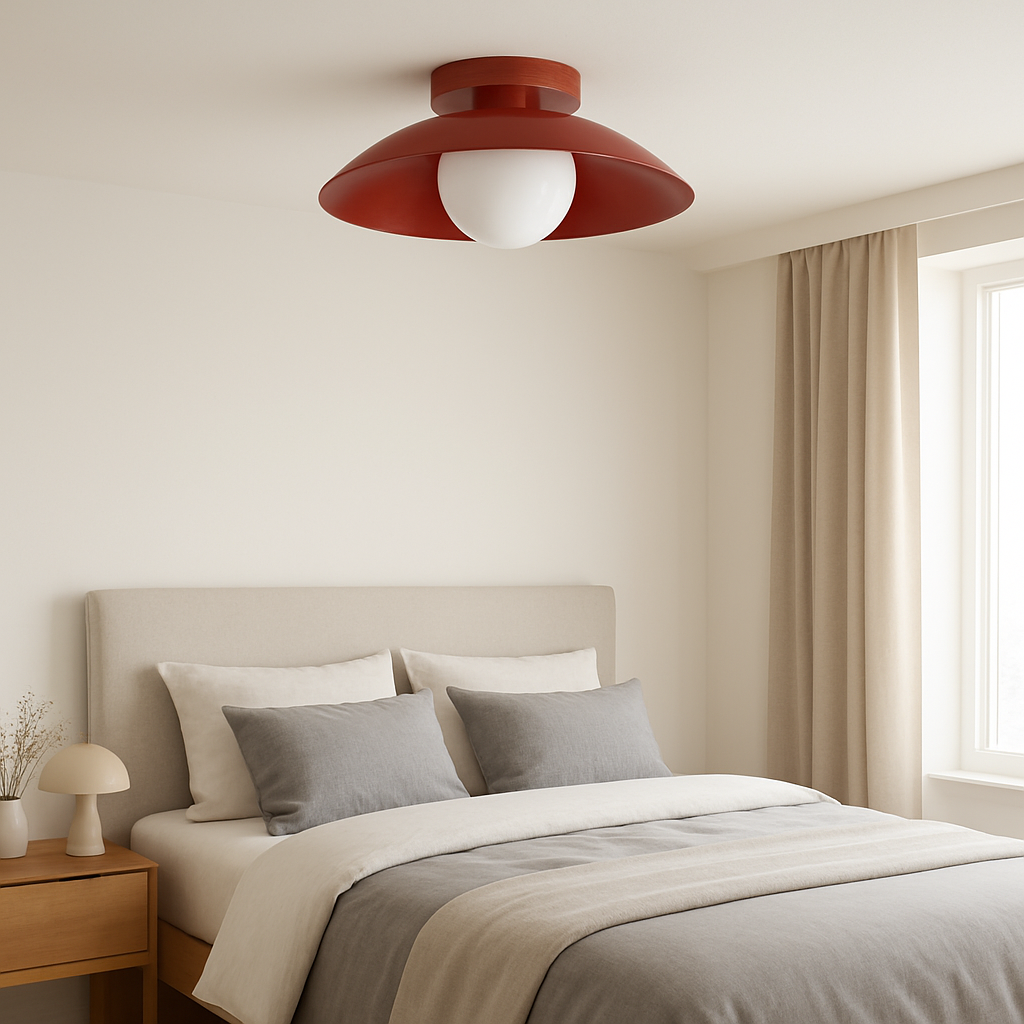 Ceiling Light Round Metal for Minimalist Interiors | Mirelo