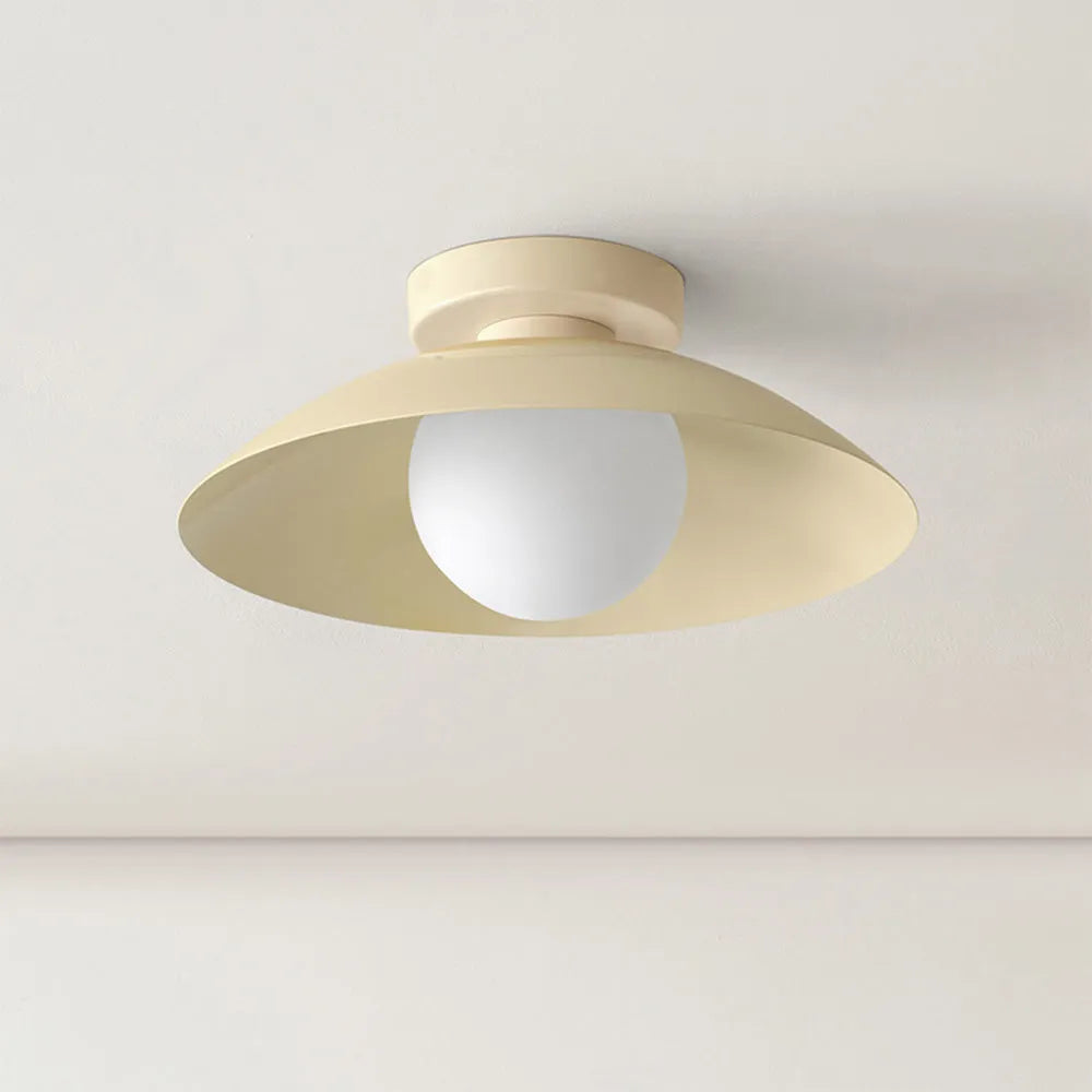 Ceiling Light Round Metal for Minimalist Interiors | Mirelo