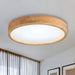 Ceiling Light Round Wood LED Flush Mount Nordic Style | Zanira