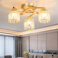 Ceiling Light Semi Flush Crystal Build for Home Lighting | Aleris