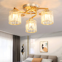Ceiling Light Semi Flush Crystal Build for Home Lighting | Aleris