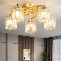 Ceiling Light Semi Flush Crystal Build for Home Lighting | Aleris