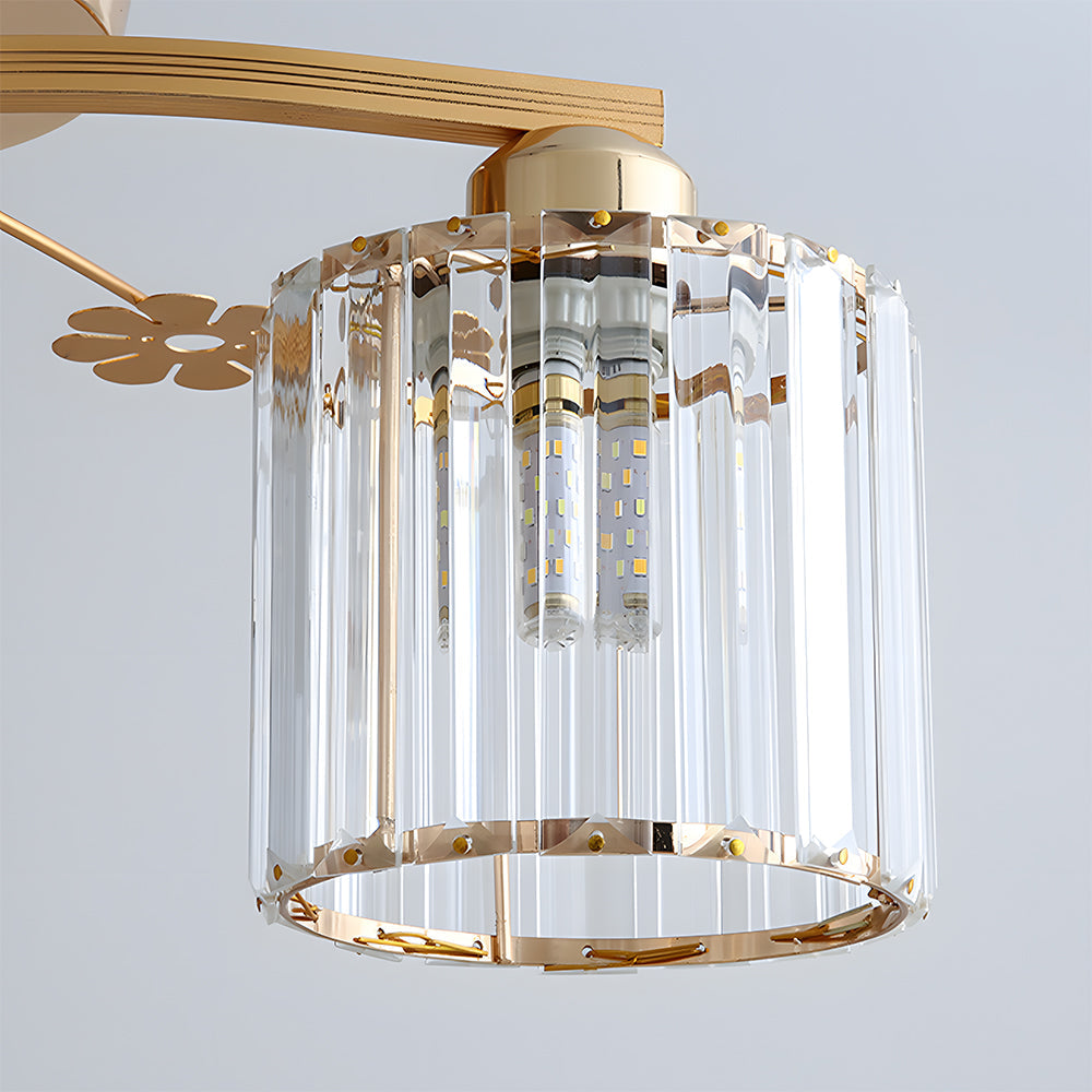 Ceiling Light Semi Flush Crystal Build for Home Lighting | Aleris