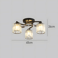 Ceiling Light Semi Flush Crystal Build for Home Lighting | Aleris