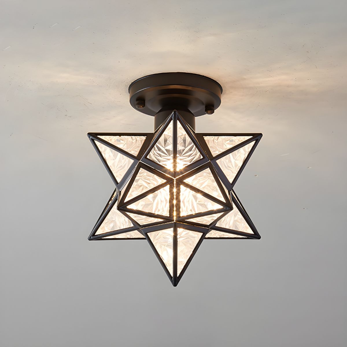 Ceiling Light Star Design Nordic Colonial Style | Aurevo