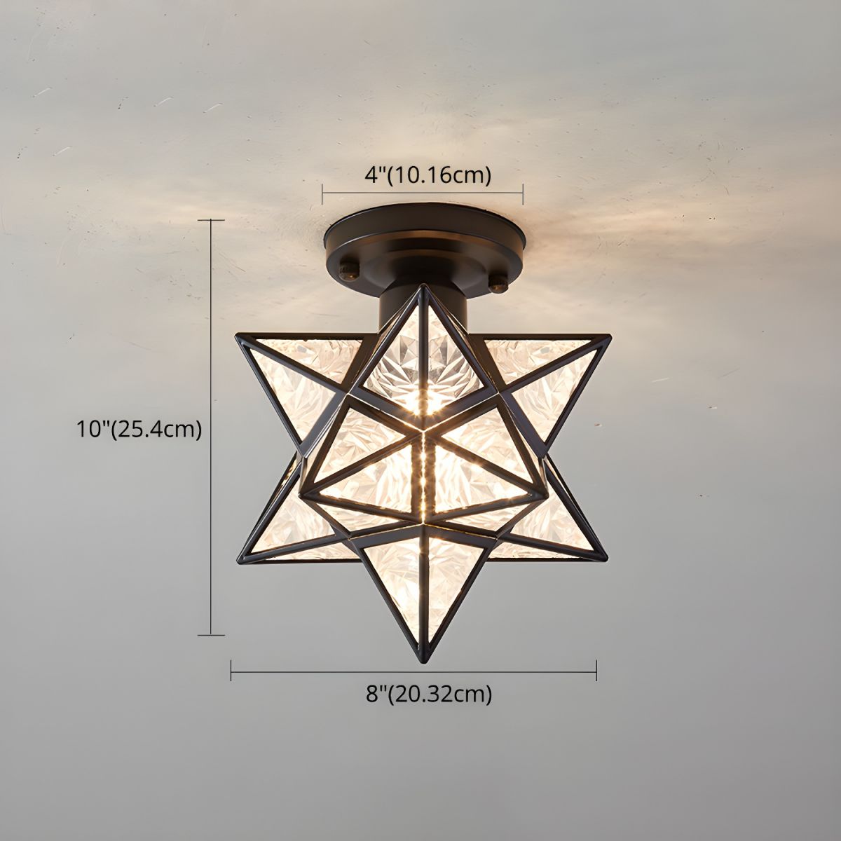 Ceiling Light Star Design Nordic Colonial Style | Aurevo