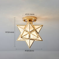 Ceiling Light Star Design Nordic Colonial Style | Aurevo