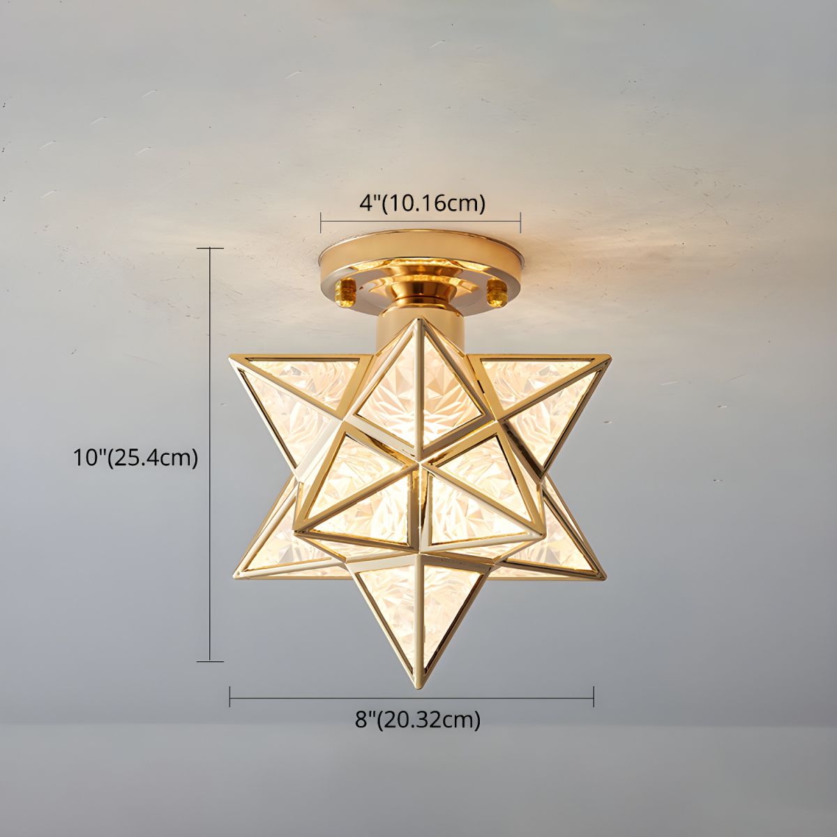 Ceiling Light Star Design Nordic Colonial Style | Aurevo