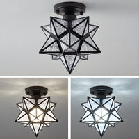 Ceiling Light Star Design Nordic Colonial Style | Aurevo