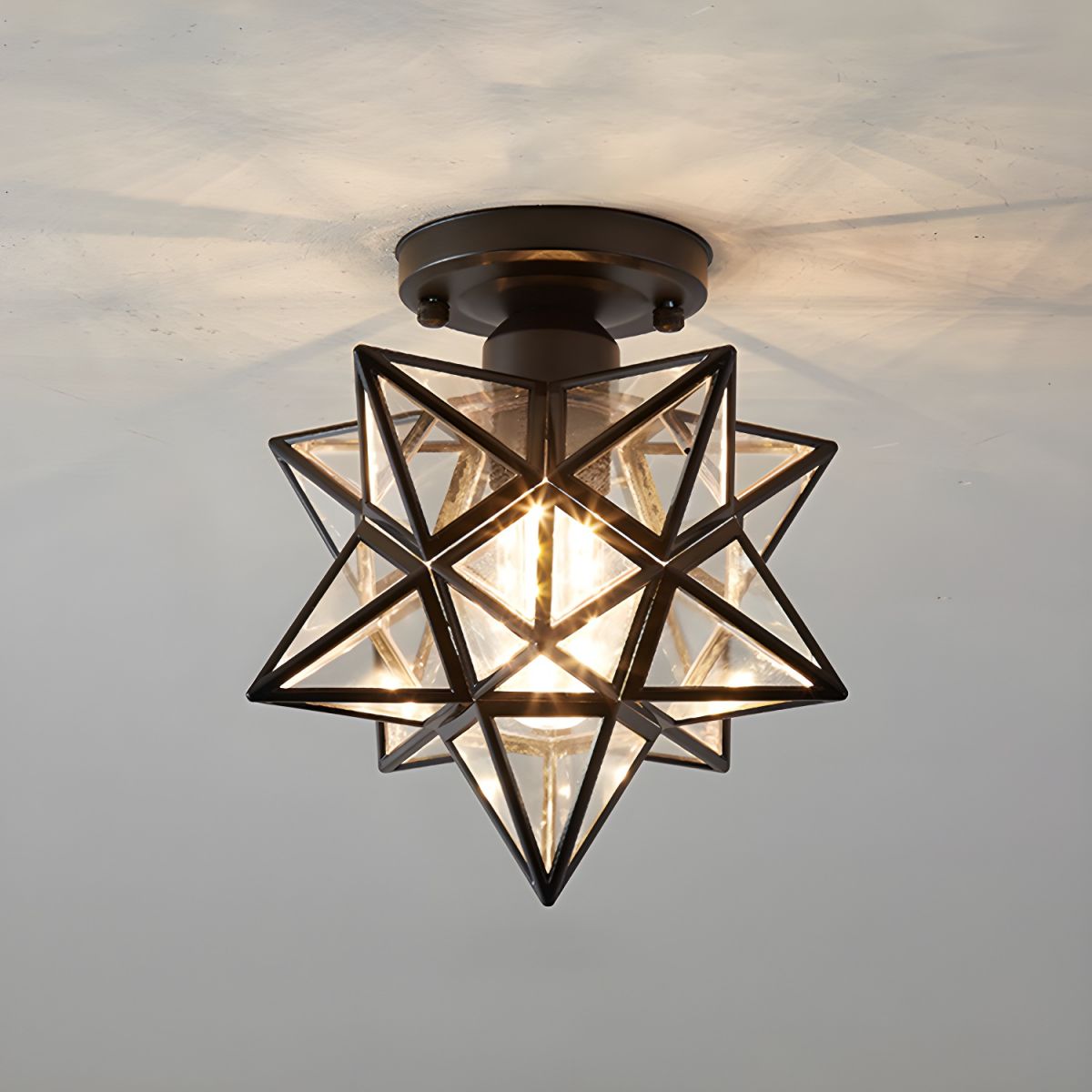 Ceiling Light Star Design Nordic Colonial Style | Aurevo