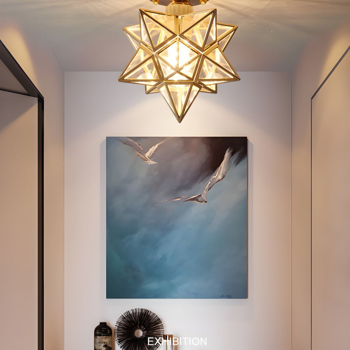 Ceiling Light Star Design Nordic Colonial Style | Aurevo