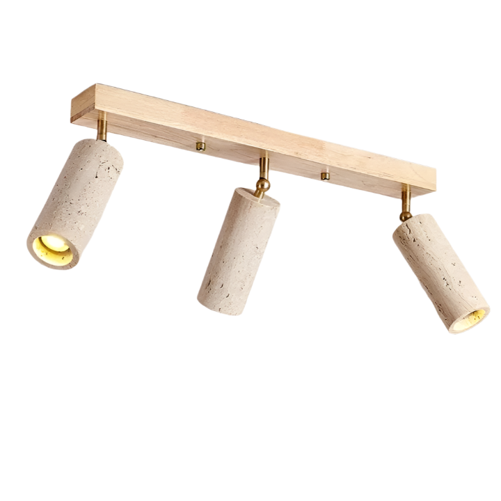 Ceiling Light Travertine Finish with Modern Design | Fenric