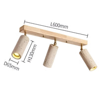 Ceiling Light Travertine Finish with Modern Design | Fenric