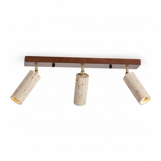 Ceiling Light Travertine Finish with Modern Design | Fenric