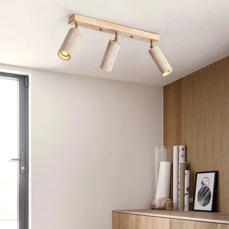 Ceiling Light Travertine Finish with Modern Design | Fenric