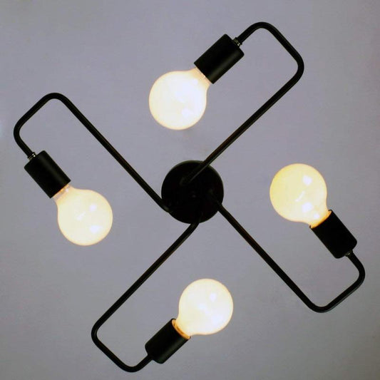 Ceiling Light Vintage Metal Frame Industrial Minimalist Design | Orvane