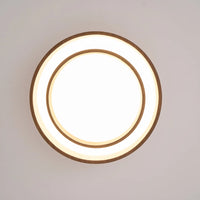 Ceiling Light Walnut Finish in Modern Style | Vaakori