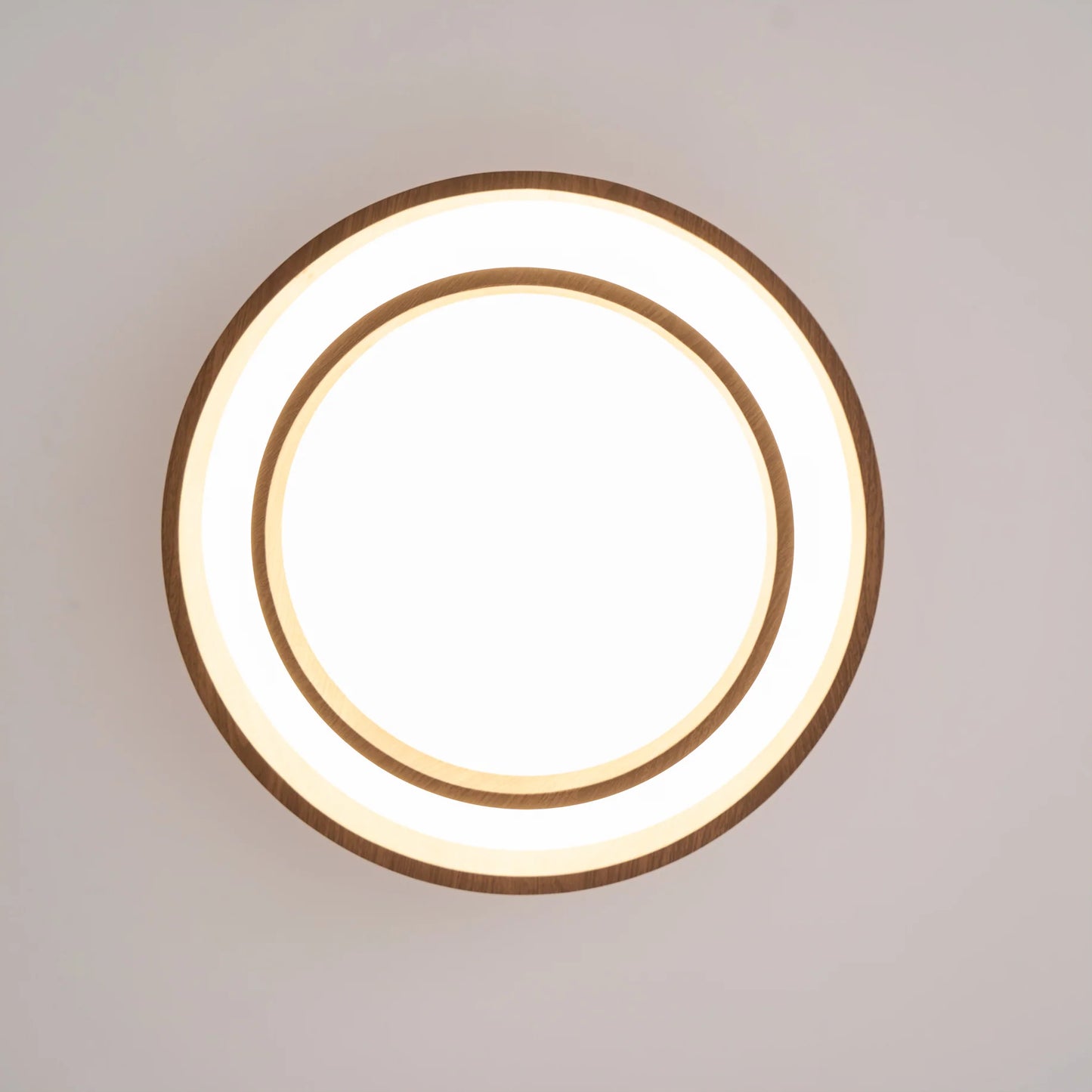 Ceiling Light Walnut Finish in Modern Style | Vaakori