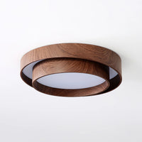 Ceiling Light Walnut Finish in Modern Style | Vaakori
