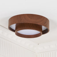 Ceiling Light Walnut Finish in Modern Style | Vaakori
