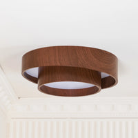 Ceiling Light Walnut Finish in Modern Style | Vaakori