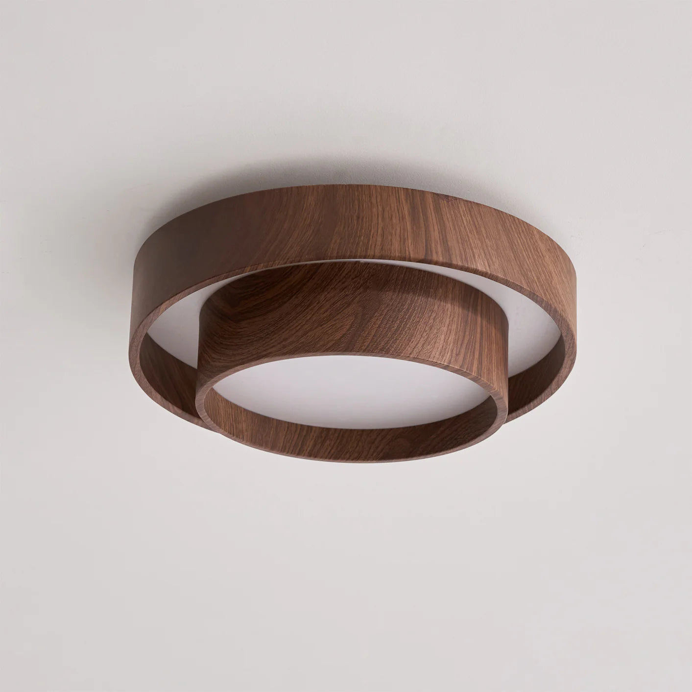 Ceiling Light Walnut Finish in Modern Style | Vaakori