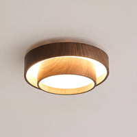 Ceiling Light Walnut Finish in Modern Style | Vaakori