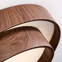 Ceiling Light Walnut Finish in Modern Style | Vaakori