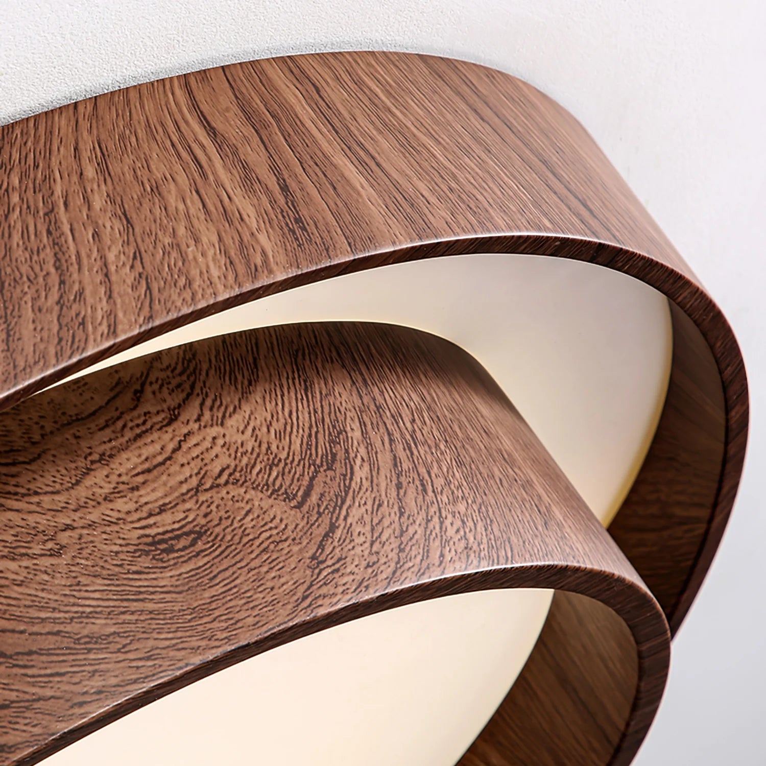 Ceiling Light Walnut Finish in Modern Style | Vaakori