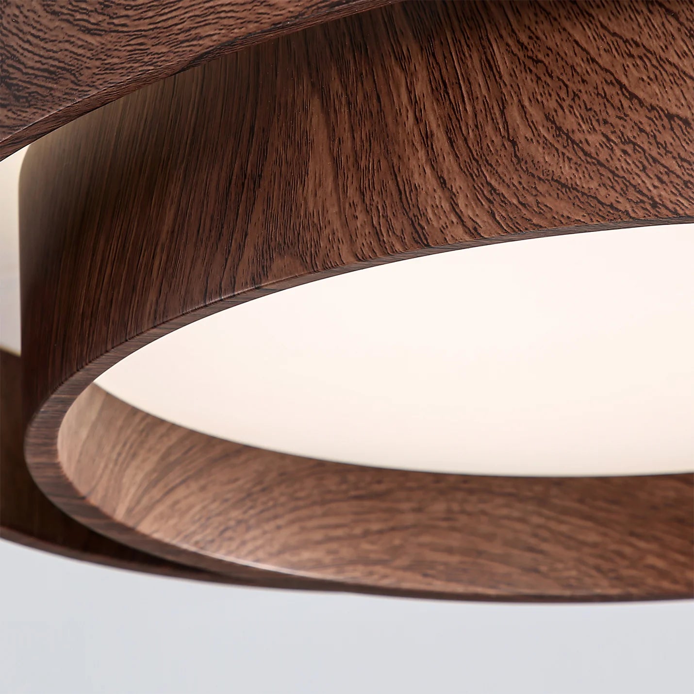 Ceiling Light Walnut Finish in Modern Style | Vaakori