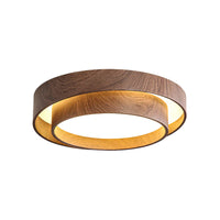 Ceiling Light Walnut Finish in Modern Style | Vaakori